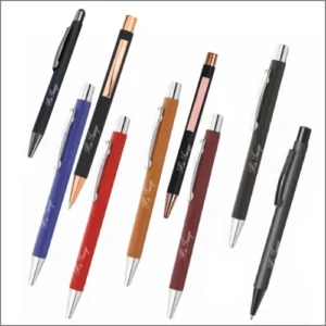 Multi-Color Soft-Touch Metal Ball Pen