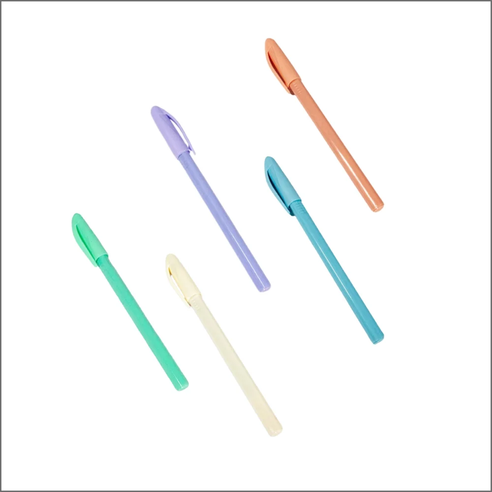 Full Color Slim Pastel Plastic Promotional Ball Pen