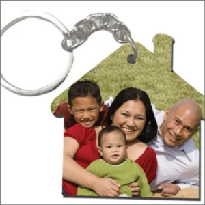 Multicolor Custom MDF Home Shape Key Chain