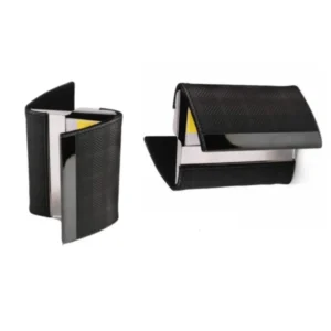 Textured PU Leather Metal Card Holder