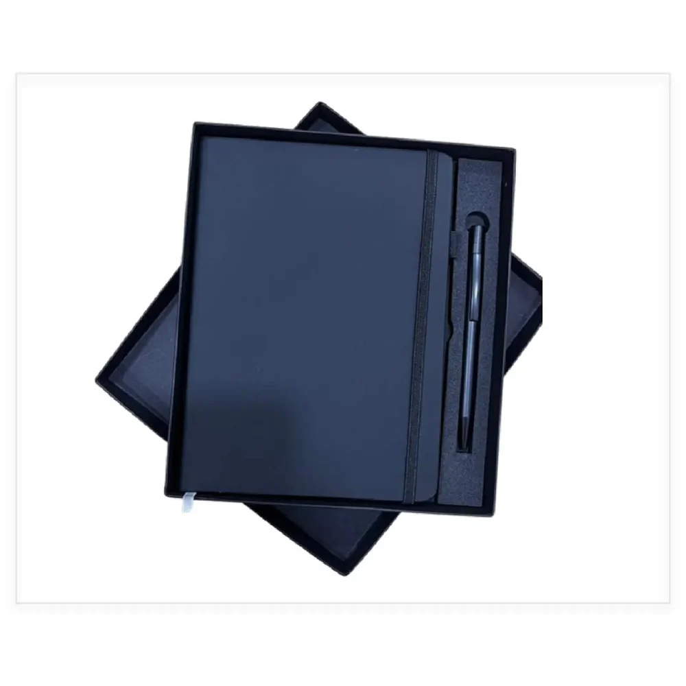 Black Matte Diary & Pen Gift Set